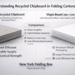 recycled chipboard vs virgin board comparison in packaging specifications