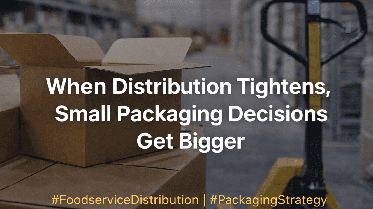 Warehouse pallets of paperboard cartons representing a disciplined distribution packaging strategy focused on repeatable supply and operational consistency.